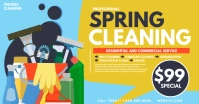 Spring cleaning Facebook Shared Image template