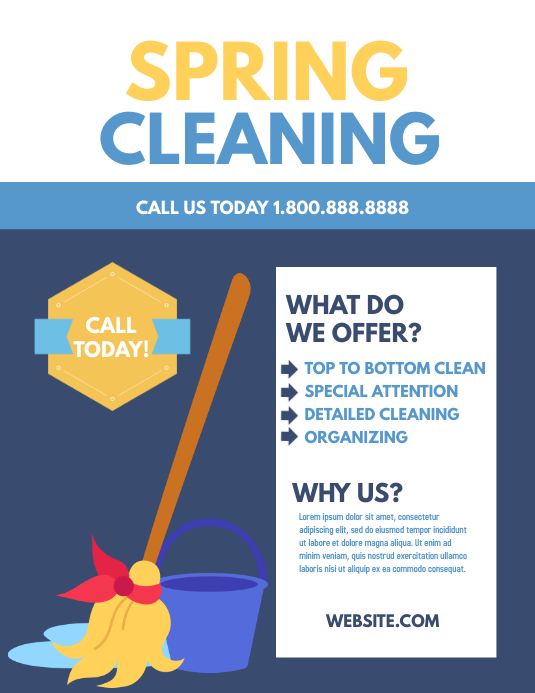Spring cleaning Template | PosterMyWall