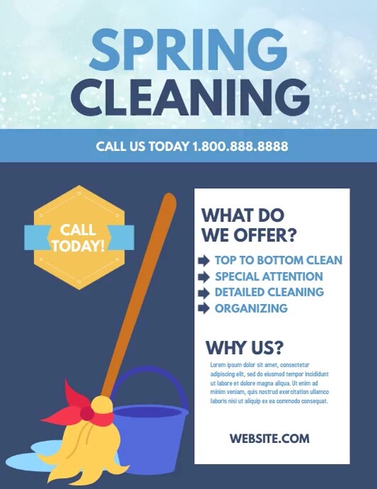 Spring Clean Flyer Spring cleaning Template | PosterMyWall