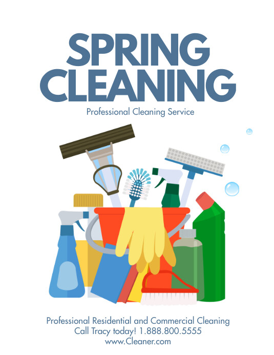 Spring cleaning Template | PosterMyWall