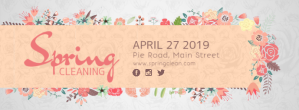 Spring Cleaning Floral Facebook Cover Photo template
