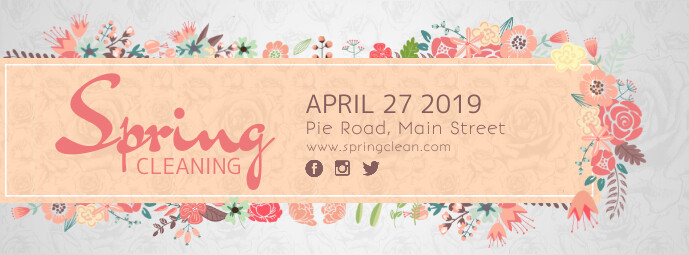 Download Spring Cleaning Floral Facebook Cover Photo Template Postermywall