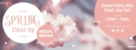 Spring Cleaning Neighborhood Cleaning Facebook Cover Photo template