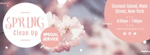 Spring Cleaning Neighborhood Cleaning Facebook Cover Photo template