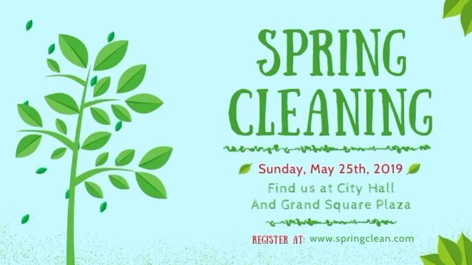 Spring Cleaning Sale Display Banner Template | PosterMyWall