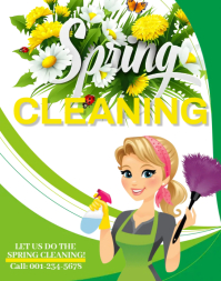 Clean Spring Banner Laundry Service Template | PosterMyWall