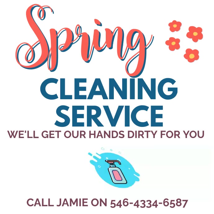 Spring Cleaning Service Video Ad Template | PosterMyWall