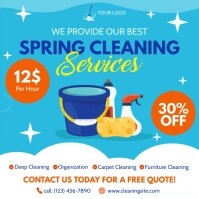 Spring Cleaning Ad Square Video Template | PosterMyWall