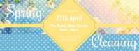 Spring Cleaning Services Ad Facebook Cover Photo template