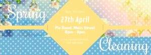 Spring Cleaning Services Ad Facebook Cover Photo template