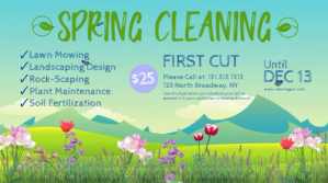 Spring Cleaning Services Twitter Post template