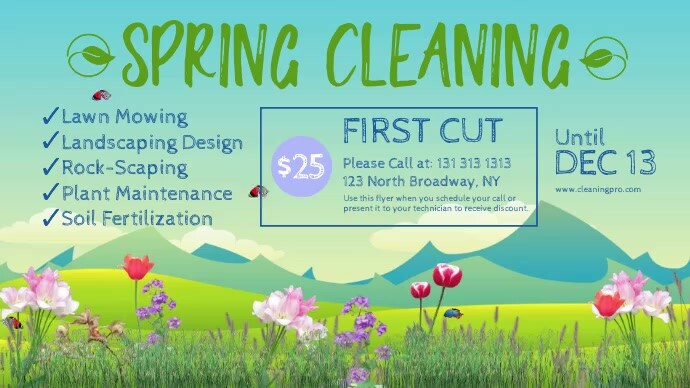 Spring Clean Invitation Copy of Spring Cleaning Services | PosterMyWall