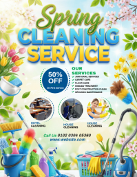 Spring Cleaning Services Flyer (us Letter) template