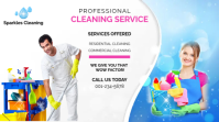 Spring Cleaning Services Flyer Digital Display (16:9) template