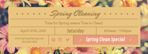 Spring Cleaning Special Event Facebook Cover Photo template
