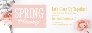Spring Cleaning Special Service Ad Facebook Cover Photo template