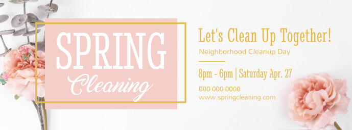 Spring Cleaning Special Service Ad Facebook Cover Photo Template ...
