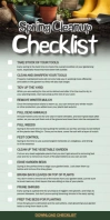 Spring Cleanup Checklist Template Rolbanner 3' × 6'