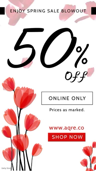 Spring Clearance Sale Digital Display Ad Template | PosterMyWall