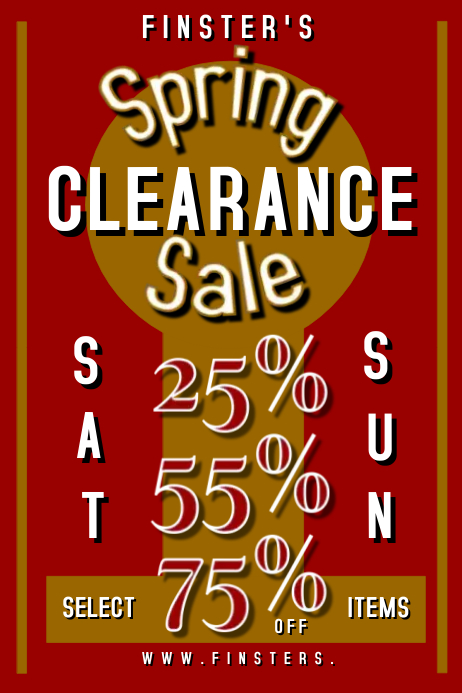 Spring Clearance Sale Template | PosterMyWall
