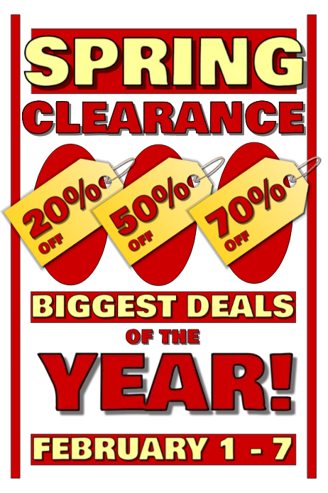 Spring Clearance Sale Template | PosterMyWall