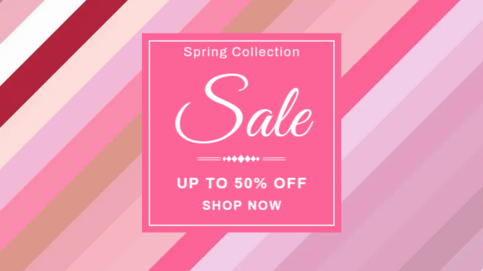 Spring Collection Flyer Template Digital Display (16:9)