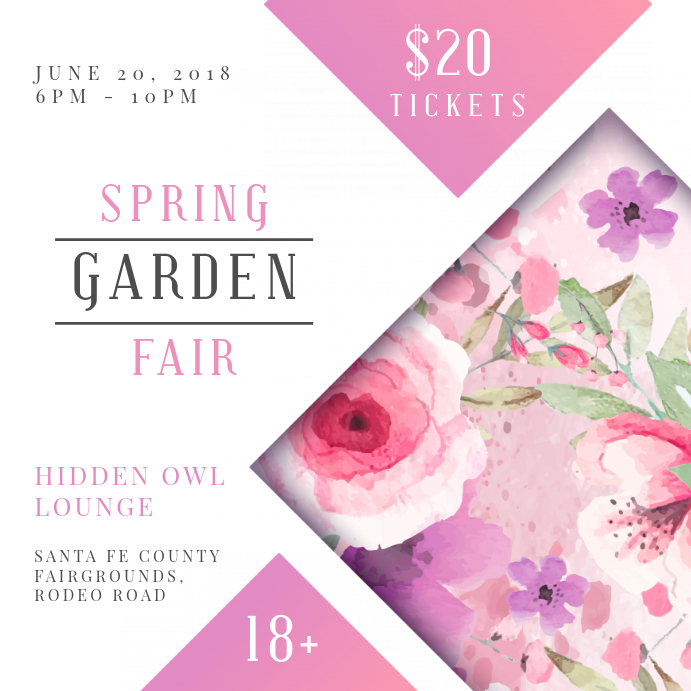 Spring Cmmunity Event Copia de Spring Community Event Square Invitation | PosterMyWall