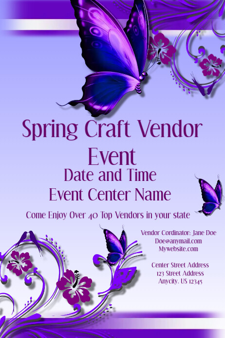 Spring Craft Vendor Event Template | PosterMyWall