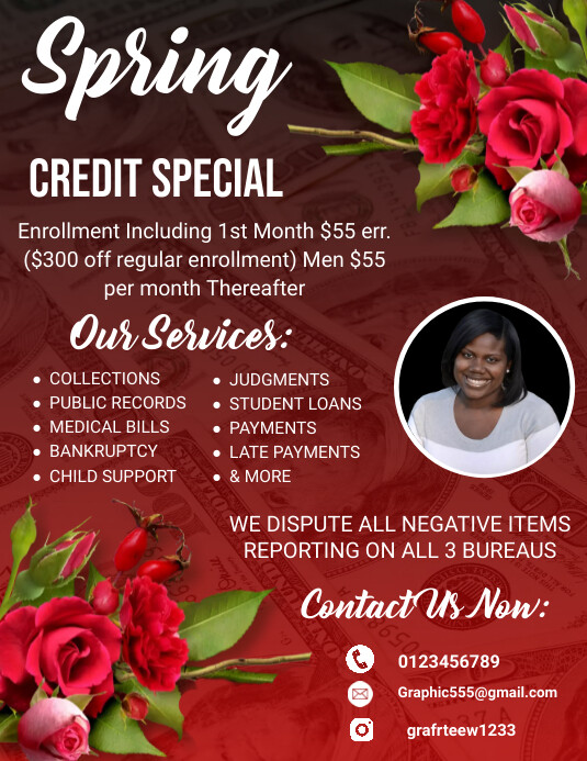 spring credit special flyers Template | PosterMyWall