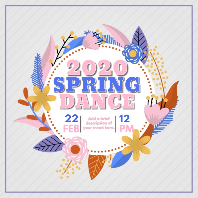 Spring Dance Header This Design Template is not available | PosterMyWall
