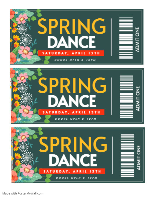 Spring dance Template | PosterMyWall