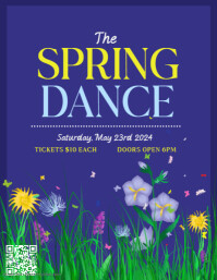 Spring Dance Header Spring dance Template | PosterMyWall