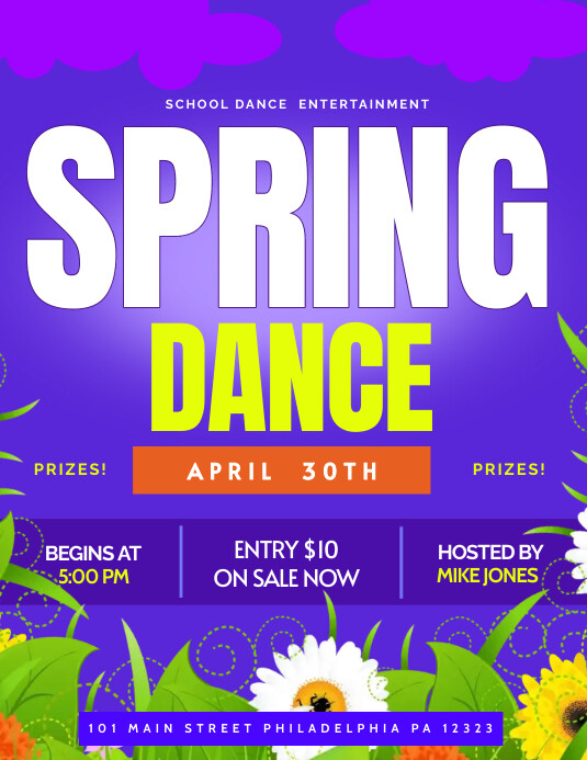 Spring dance Template | PosterMyWall