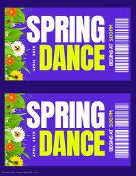 Spring Dance Header Spring dance Template | PosterMyWall