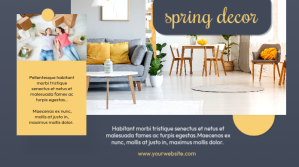 Purple Spring Decor Template Twitter Post