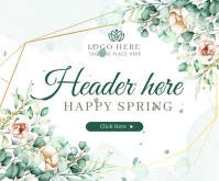 Spring Medium Rectangle template