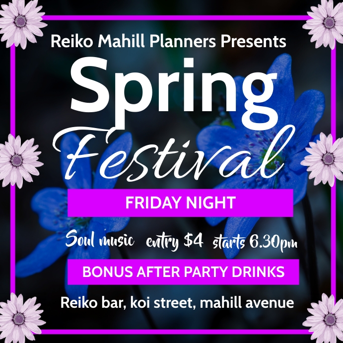 SPRING Template | PosterMyWall