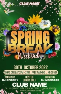 spring Half Page Wide template