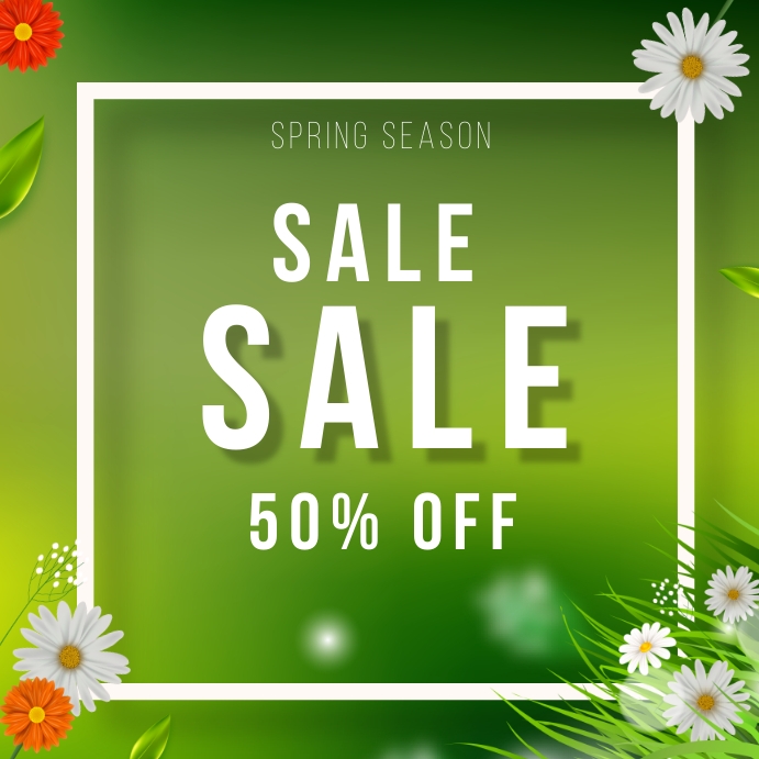 SPRING Instagram Post template