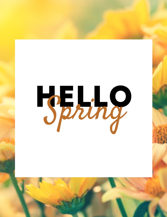 SPRING Flyer (US Letter) template
