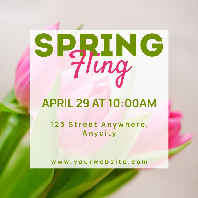 SPRING Instagram Post template