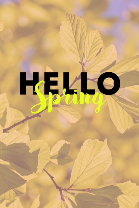SPRING 海报 template