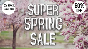 Szary Spring Digital Display Template