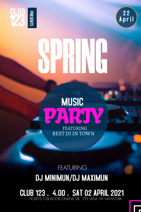 SPRING Template | PosterMyWall