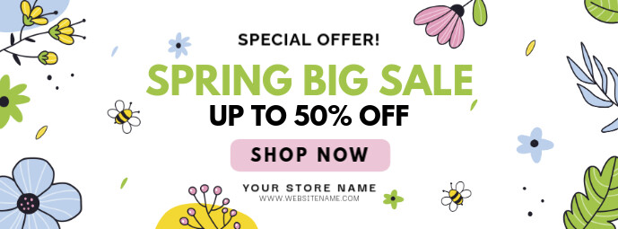 spring Facebook Cover Photo template