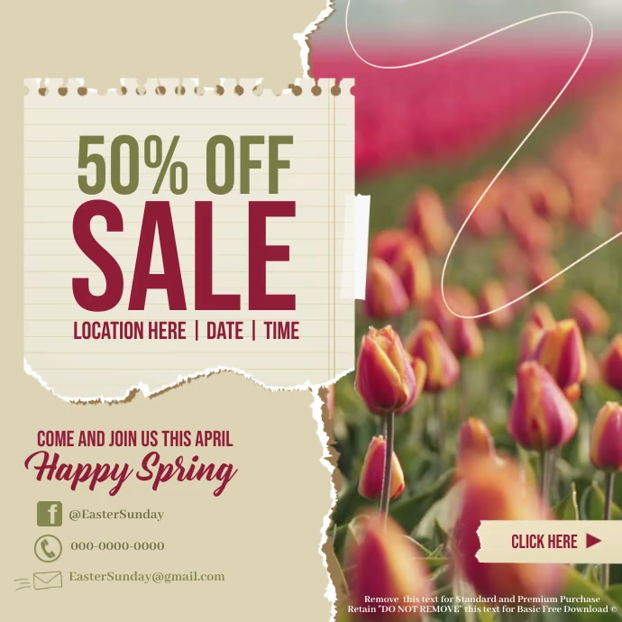 Spring Template | PosterMyWall