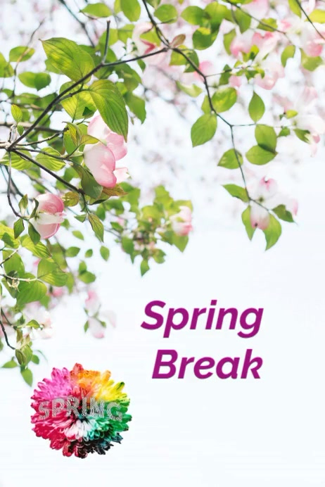 Spring โปสเตอร์ template