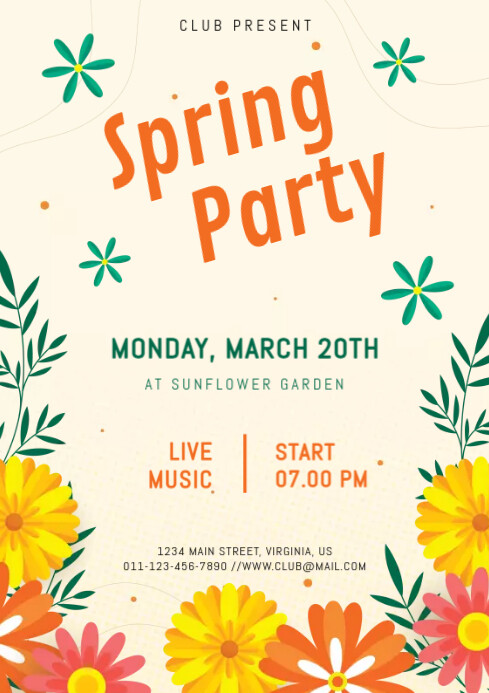 spring Template | PosterMyWall