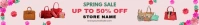 spring Banner para Etsy template