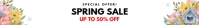 spring Banner para Etsy template